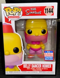 Funko POP! Bailarina del vientre de Los Simpson Homer Funkon 2021 exclusiva de verano en mano - Imagen 1 de 6