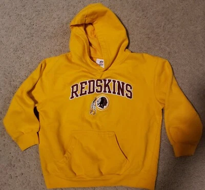 Washington Redskins XL (14-16) Yellow Hoodie Youth Sweatshirt NFL Team Apparel - Image 1 of 2