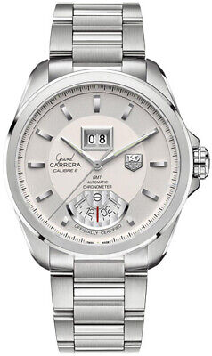 Tag Heuer Grand Carrera Wav5112.ba0901 Gmt Automatic Luxury Watch Box Paperss