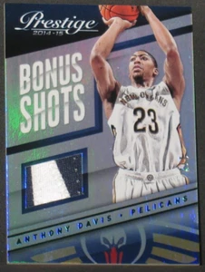 Anthony Davis 2014-15 Panini Prestige Bonus Shots Jersey Patch (1/5) Pelicans - Picture 1 of 3