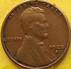 1928 S Very Fine Lincoln Wheat Cent "Large S" Penny VF. Low Price Free Shippong!