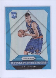 KRISTAPS PORZINGIS 2015-16 PANINI SELECT #17 ROOKIE LIGHT BLUE PRIZM 69/199 RC