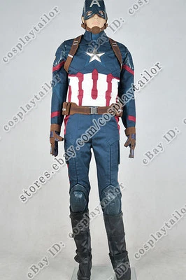 Capitán América: Guerra Civil Steve Rogers Disfraz Uniforme Fiesta de Halloween Foto 1 de 4