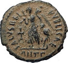 ARCADIUS Authentic 383AD Ancient Roman Coin w VICTORY ANGEL & CROSS i67027