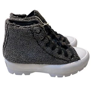 Converse Chuck Taylor All Star Sherpa Plateau Sneaker Damen 8 grau Schnürschuhe - Bild 1 von 10