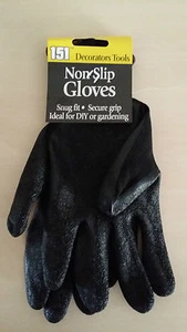 151 DECORATION TOOLS NON SLIP GLOVES, SNUG FIT, SECURE GRIP, BLACK - Picture 1 of 1