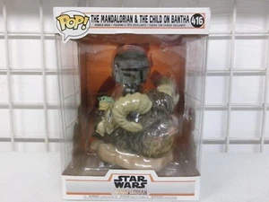 FUNKO POP STAR WARS MANDALORIAN,CHILD ON BANTHA -416 - READ DESCRIPTION  #56 - Picture 1 of 10