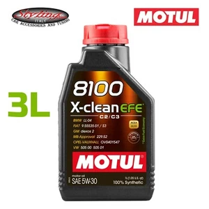 3 Litri Olio Motore Auto MOTUL 8100 X-CLEAN EFE 5W30 5W-30 5W 30 4T 4 TEMPI - Foto 1 di 1