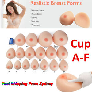 A-F Cup Silicone Crossdresser Breast Forms Teardrop Transgender Fake Boobs women
