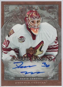 * 2007-08 UD Artifacts - Autofacts #AF-DL - DAVID LENEVEU - Picture 1 of 2
