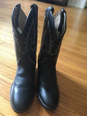 Bota de Vaquero Dan Post Boot Company Niños 13.5 Negro Blanco Detalle Niños Foto 1 de 4