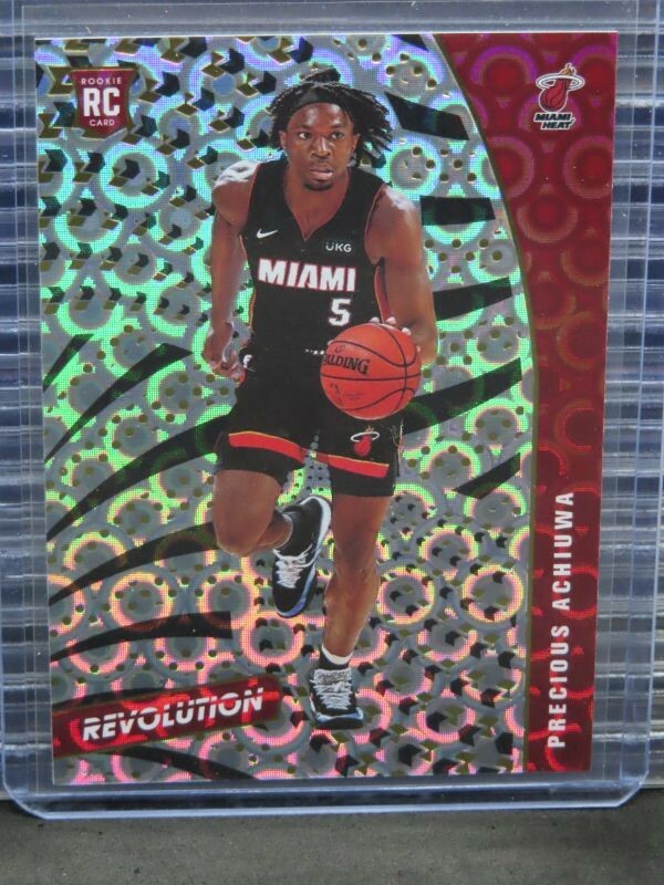 2020-21 Revolution Precious Achiuwa Groove Parallel Rookie RC #123 Heat H431