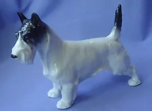 SCOTTISH TERRIER METZLER ORTLOFF GERMANY SCOTTY DOG figurine 8" marked MO - Picture 1 of 12