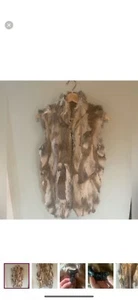 Gilet in pelliccia di coniglio Adrienne Landau piccolo prezzo al dettaglio consigliato $750 - Foto 1 di 6