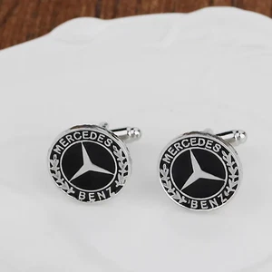 Mercedes Benz Cufflinks | Groomsmen Gifts | Wedding Cuff Link | Car Cufflinks - Picture 1 of 2