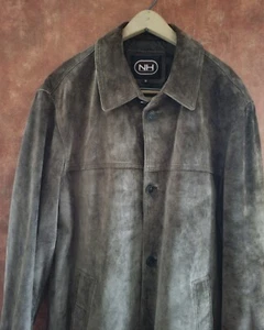 Newport Harbor Men's Suede Shacket Jacket Coat Brown M Fall - Picture 1 of 11