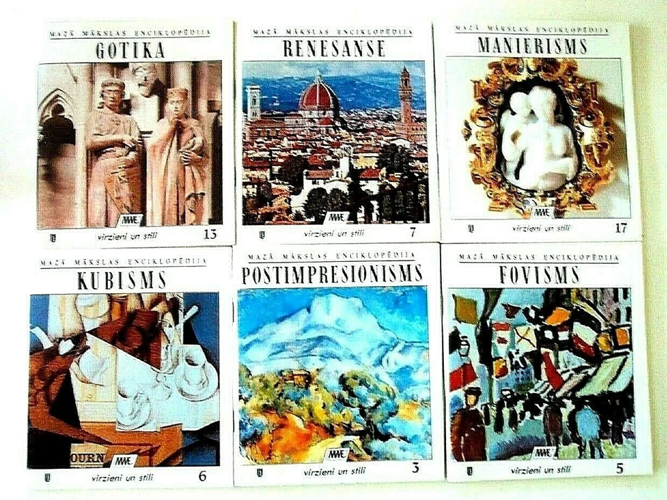 ART HISTORY MAZĀ MĀKSLAS ENCIKLOPĒDIJA ILLUSTRATED - 6 BOOKS IN LATVIAN - Image 1 of 1