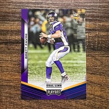 2019 Panini Playoff Brett Favre Blue Goal Line #145 Minnesota Vikings