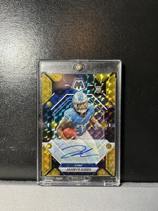 2023 Mosaic Choice - Jahmyr Gibbs Black and Gold Autograph 1/8