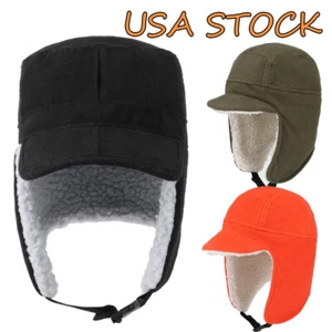 Winter Thermal Hat Aviator Russian Earflap Warmer Snow Skiing Cap for Men Women - Picture 1 of 43