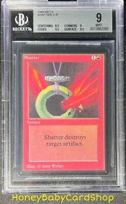 MTG Limited Edition Beta 1993 Shatter BGS 9.0 MINT Old School 93/94 - Image 1 of 4