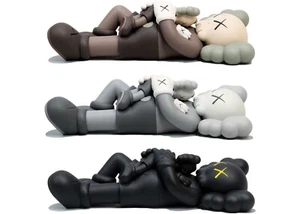 KAWS HOLIDAY SINGAPORE FIGURE SET Black Grey Brown Brand New Free Shipping - Picture 1 of 1