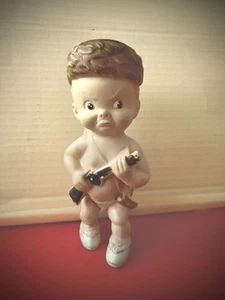 Vintage Spunky Daniel Boone Rubber Toy (Haunted Appalachian Trapper Spirit) - Picture 1 of 4