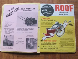 Carpeta de productos 1955 techo cortador de malezas y carro de mano Pontiac distribuidor Kington Impl - Imagen 1 de 13