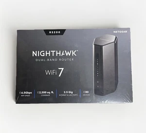 NETGEAR RS200 - Nighthawk BE6500 Dual-Band Wi-Fi 7 Router - Black - Picture 1 of 5