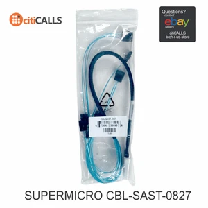 Supermicro CBL-SAST-0827 SLIMLINE SAS x8 (LA) to 8 SATA x4 70CM 32AWG Cable - Picture 1 of 3