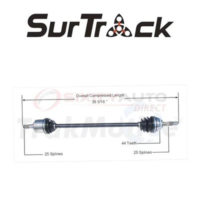 SurTrack CV Axle Shaft for 1999-2000 Hyundai Elantra 2.0L L4 - Constant xy Foto 1 de 4