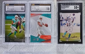 2020 Panini Tua Tagovailoa x3 Rookie Card Lot - All CSG/SGC 10 - Picture 1 of 2