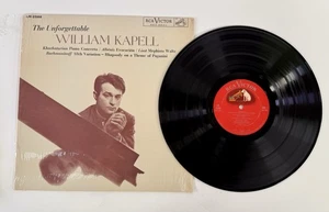 WILLIAM KAPELL The Unforgettable 1962 Vinyl LP RCA LM-2588 - Picture 1 of 5