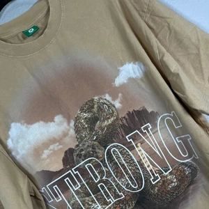 Strong Coffee Cactus Club Graphic T-Shirt Snake Desert Print Medium - Picture 1 of 5