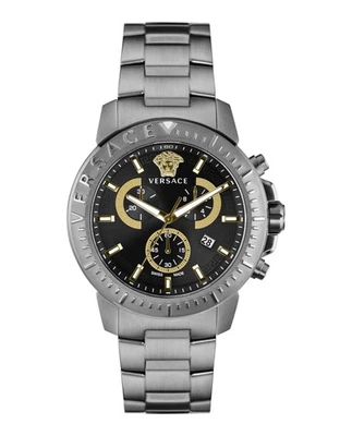 Versace Mens  Gunmetal 45mm Bracelet Fashion Watch - image 1 of 4