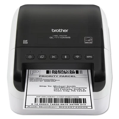 Brother QL1110NWB Wide Format Professional Label Printer with Multiple Connectiv - Image 1 of 4
