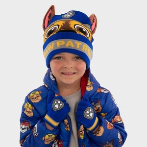 Paw Patrol Chase Winterset | Jungen Mütze und Handschuhe Set | Kinder Mütze und Handschuhe - Bild 1 von 15