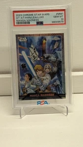 2023 Topps Chrome Star Wars At-At/Han/Leia/Luke Manga Madness PSA 10 - Picture 1 of 6