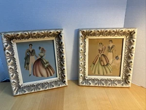 Vintage 40er/50er Jahre Turner Drucke in Original Gesso Rahmen 2er Set - Bild 1 von 6