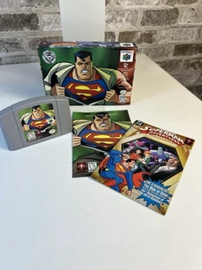 Superman (Nintendo 64, 1999) - Opened. Comic Instructions Box - Picture 1 of 10