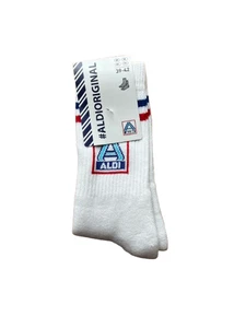 ALDI Nord Socken Weiß NEU OVP Größe 39 - 42 original 1 Paar Aldimania - Bild 1 von 2