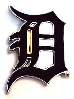 Tigers Pins RARE RETIRED Detroit Tigers Pin Cut-Out Classic Old English D Pin - Image 1 of 3