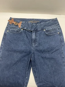 LRL Ralph Lauren Jeans Co. Seitengürtel Damen hoher Bund blau Denim Jeans Größe 6 - Bild 1 von 4