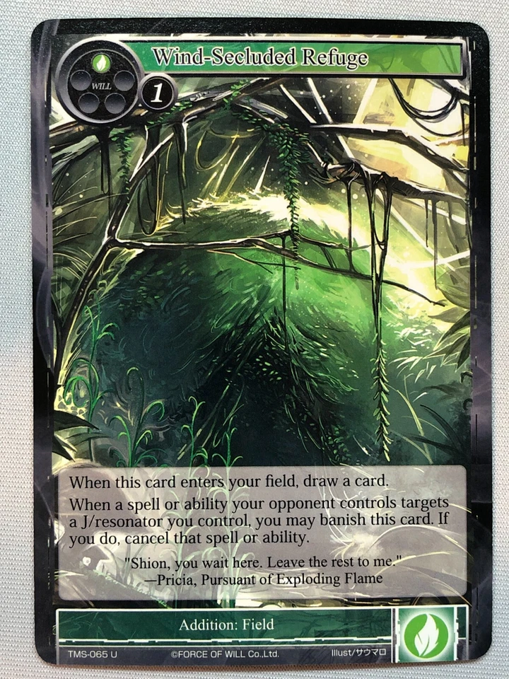 Force of Will The Moonlit Savior Wind-Secluded Refuge NM/M  - Image 1 of 1