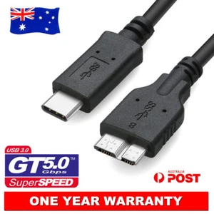 USB 3.1 Type-C Male To Micro B USB 3.0 Male Adapter Cable For Lenovo Yoga 900 AU - Picture 1 of 3