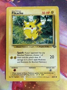 Pikachu 60/64 HP - Damaged Jungle Unlimited WoTC 1999 Pokemon TCG - Bild 1 von 6