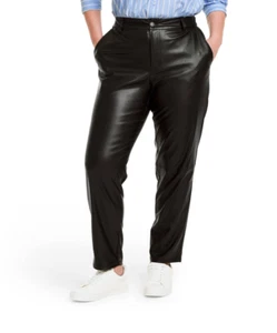 Pantalones de cuero sintético al tobillo para mujer - Nili Lotan - varios tamaños - S232 - Imagen 1 de 4