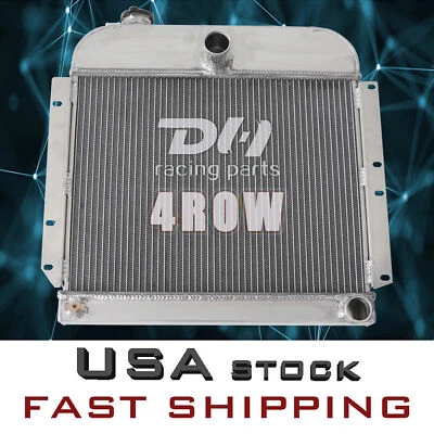 Radiador de aluminio de 4 filas para Plymouth Concord Special Deluxe Suburban 1941-52 48 Foto 1 de 4