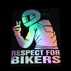 Respect For Bikers Sticker Car Vinyl Decal Funny Motorcycle Waterpro Q? Jc