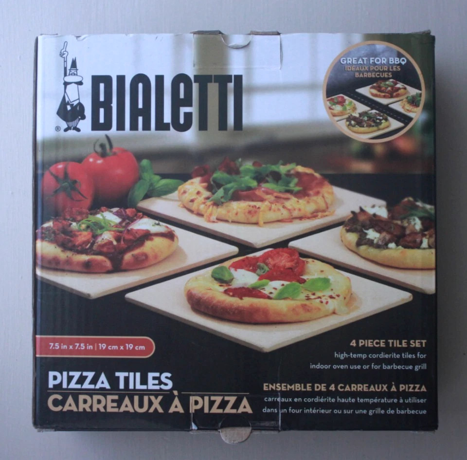 Juego de 4 azulejos para pizza Bialetti nuevos en caja Foto 1 de 1